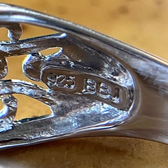 Yellow Labradorite Sterling Silver Ring Size 5.75 - Picture 6 of 9